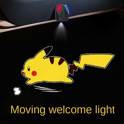 12V Universal Cute Fashion Auto Inductive Dynamic Welcome Light Bulb Lamp per auto